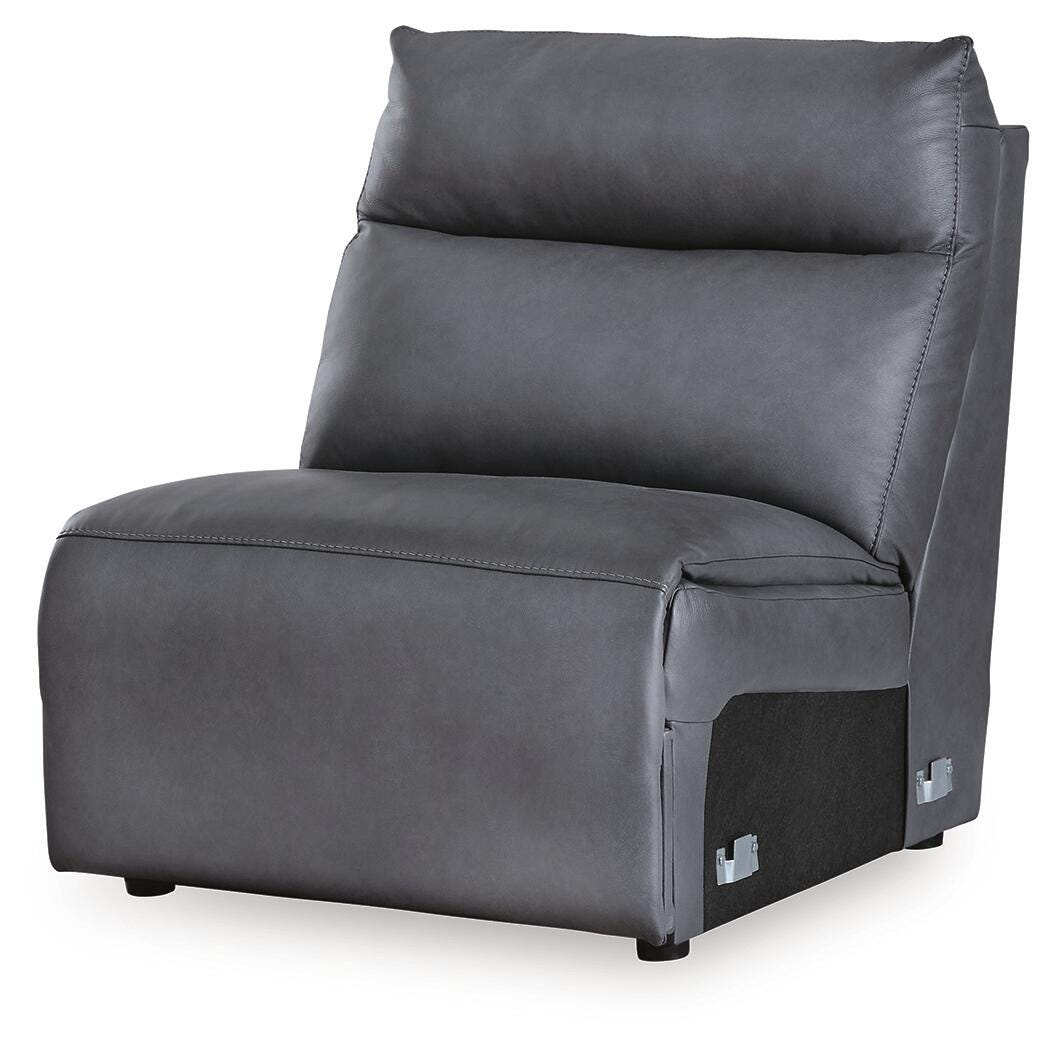 ModZ Blue Armless Chair from Ashley - Luna Furniture