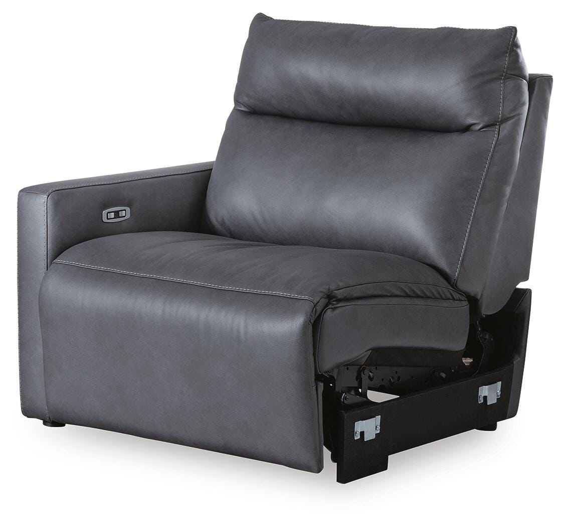 ModZ Blue Left-Arm Facing Power Recliner from Ashley - Luna Furniture