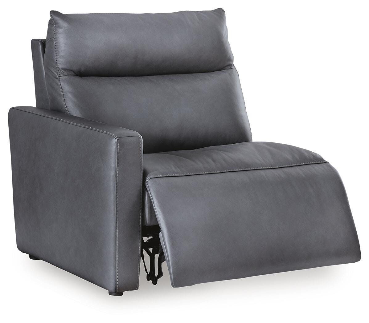 ModZ Blue Left-Arm Facing Power Recliner from Ashley - Luna Furniture
