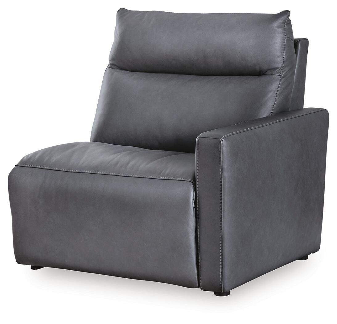 ModZ Blue Right-Arm Facing Power Recliner from Ashley - Luna Furniture