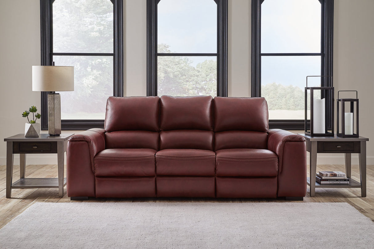 Alessandro Garnet Reclining Sofa and Recliner from Ashley - Luna Furniture