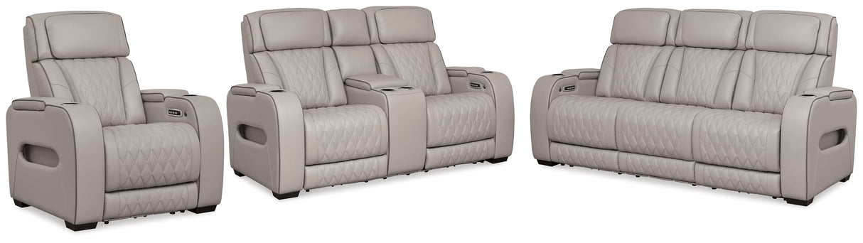 Boyington Power Reclining Sofa, Loveseat and Recliner from Ashley - Luna Furniture