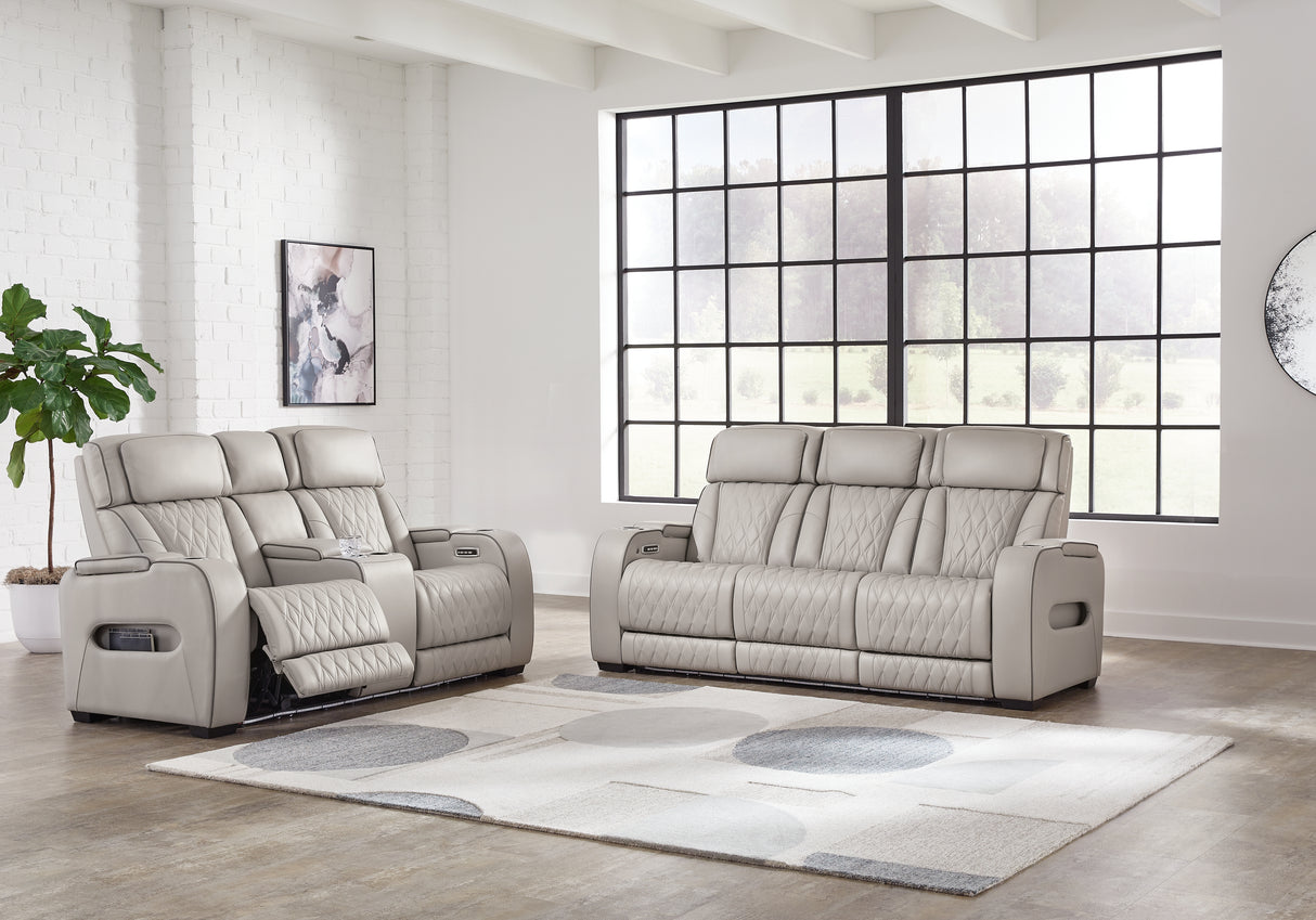 Boyington Sofa and Loveseat in Gray from Ashley - Luna Furniture