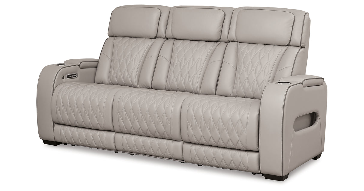 Boyington Gray Power Reclining Sofa and Recliner from Ashley - Luna Furniture