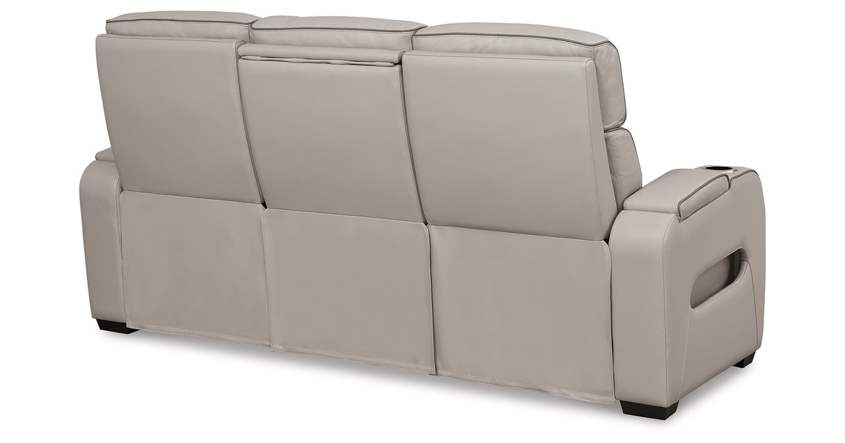 Boyington Gray Power Reclining Sofa and Recliner from Ashley - Luna Furniture