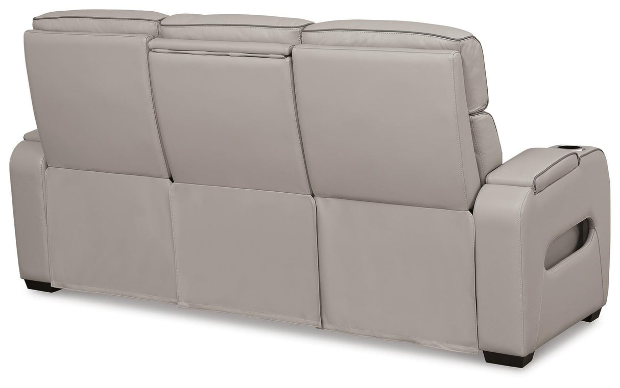 Boyington Gray Power Reclining Sofa and Recliner from Ashley - Luna Furniture