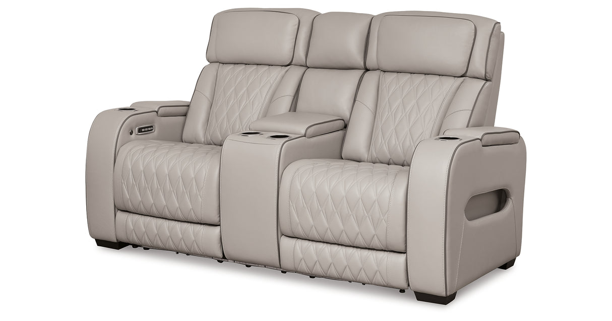 Boyington Sofa, Loveseat and Recliner in Gray from Ashley Furniture - Luna Furniture