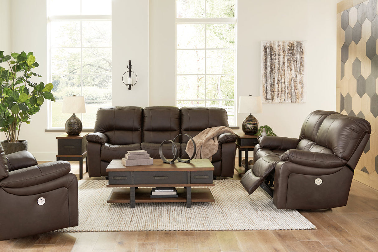 Leesworth Power Reclining Sofa, Loveseat and Recliner from Ashley - Luna Furniture