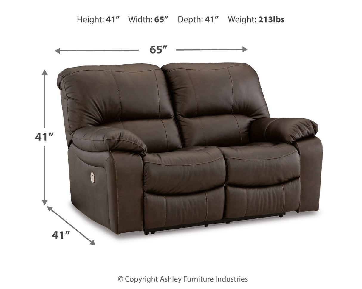 Leesworth Power Reclining Sofa, Loveseat and Recliner from Ashley - Luna Furniture