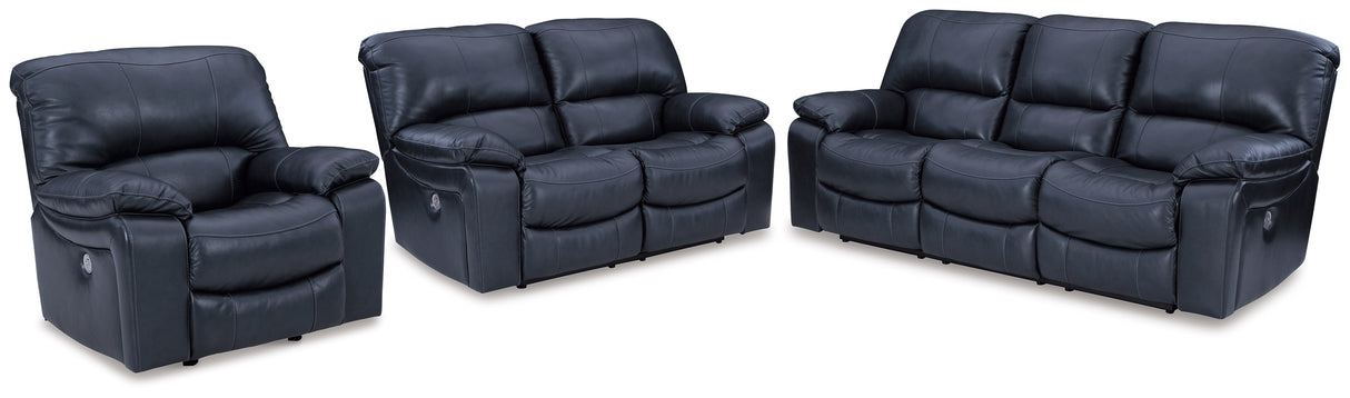Leesworth Power Reclining Sofa, Loveseat and Recliner from Ashley - Luna Furniture