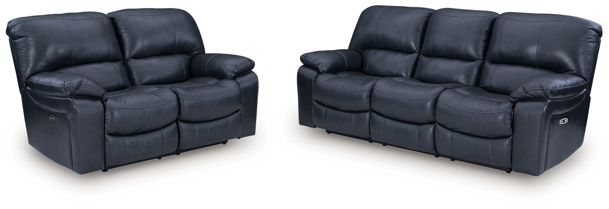 Leesworth Power Reclining Sofa, Loveseat and Recliner from Ashley - Luna Furniture