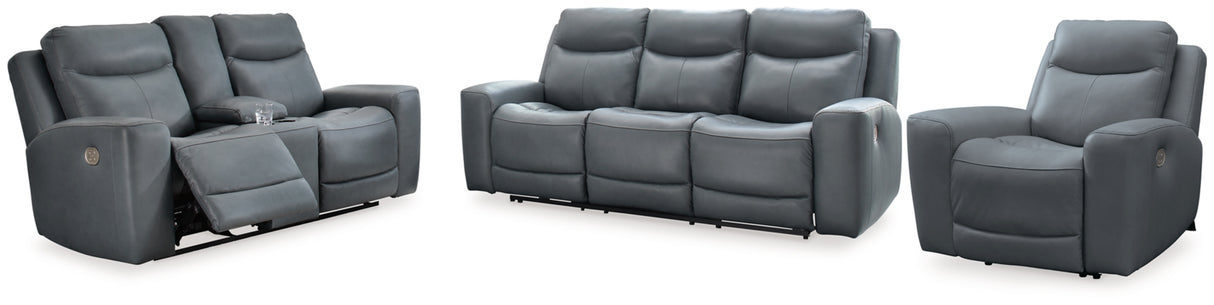 Mindanao Steel Sofa, Loveseat and Recliner from Ashley Furniture - Luna Furniture