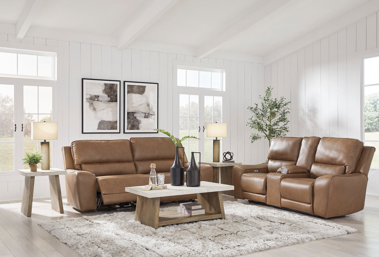 DeepWakes Caramel Sofa and Loveseat from Ashley - Luna Furniture