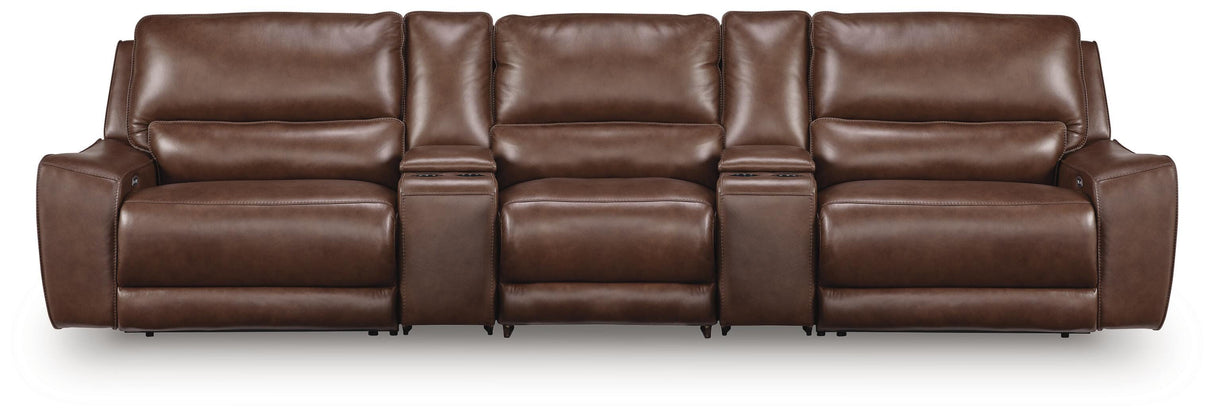 DeepWakes Canyon 5-Piece Power Reclining Sectional from Ashley - Luna Furniture