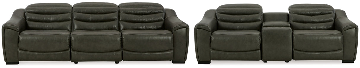 Center Line Sofa and Loveseat in Dark Gray from Ashley - Luna Furniture