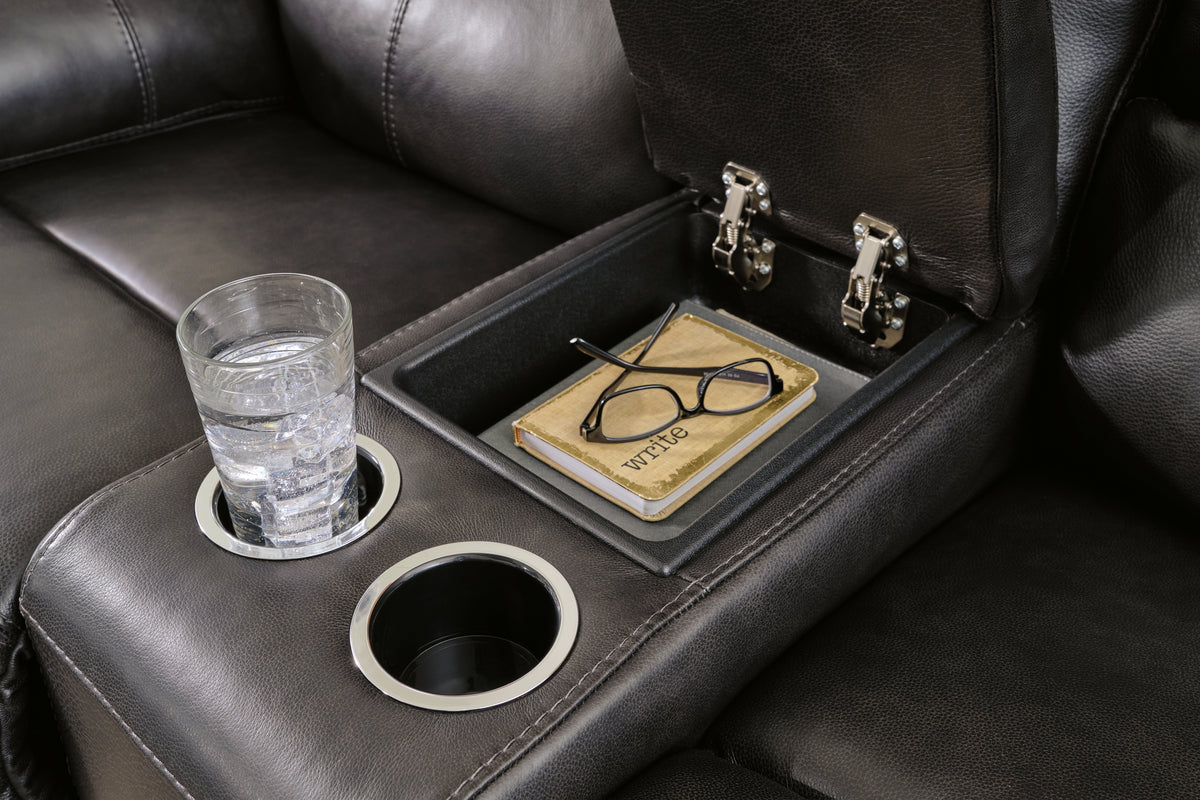 Mountainous Eclipse Power Reclining Loveseat from Ashley - Luna Furniture