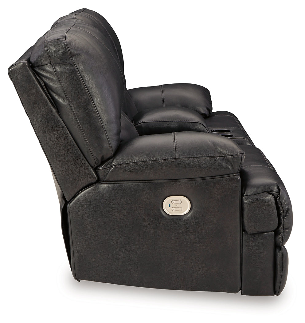 Mountainous Eclipse Power Reclining Loveseat from Ashley - Luna Furniture
