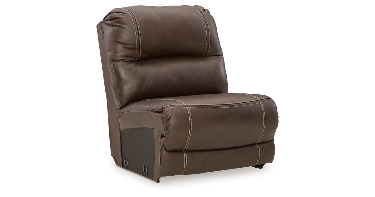 Dunleith Chocolate Power Reclining Living Room Set with Console from Ashley - Luna Furniture