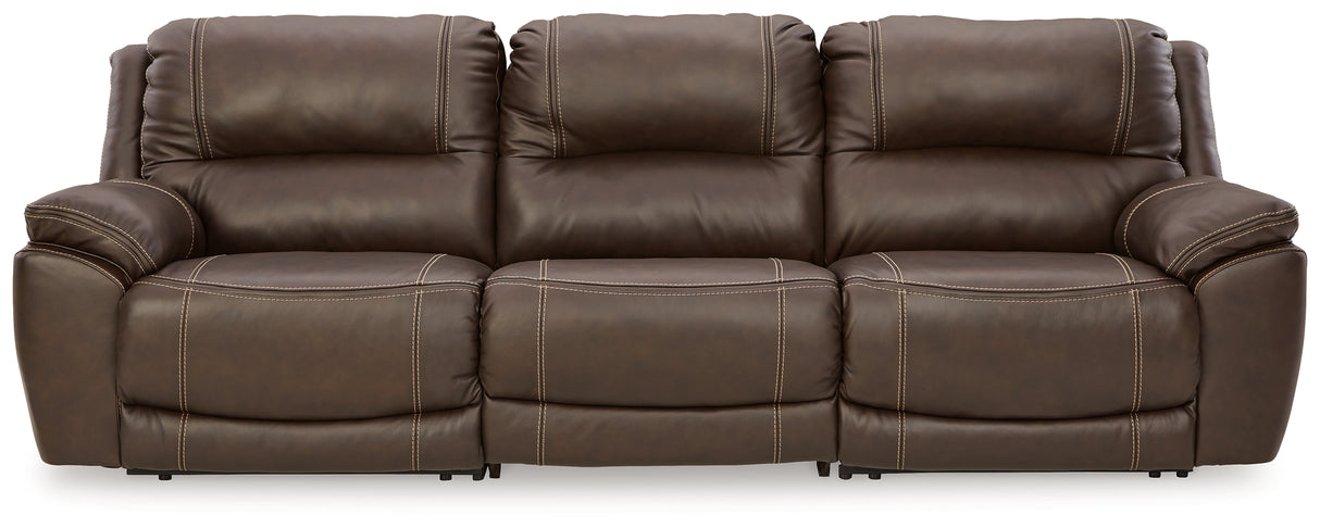 Dunleith 3-Piece Reclining Sofa and 3-Piece Loveseat with Console from Ashley Furniture - Luna Furniture