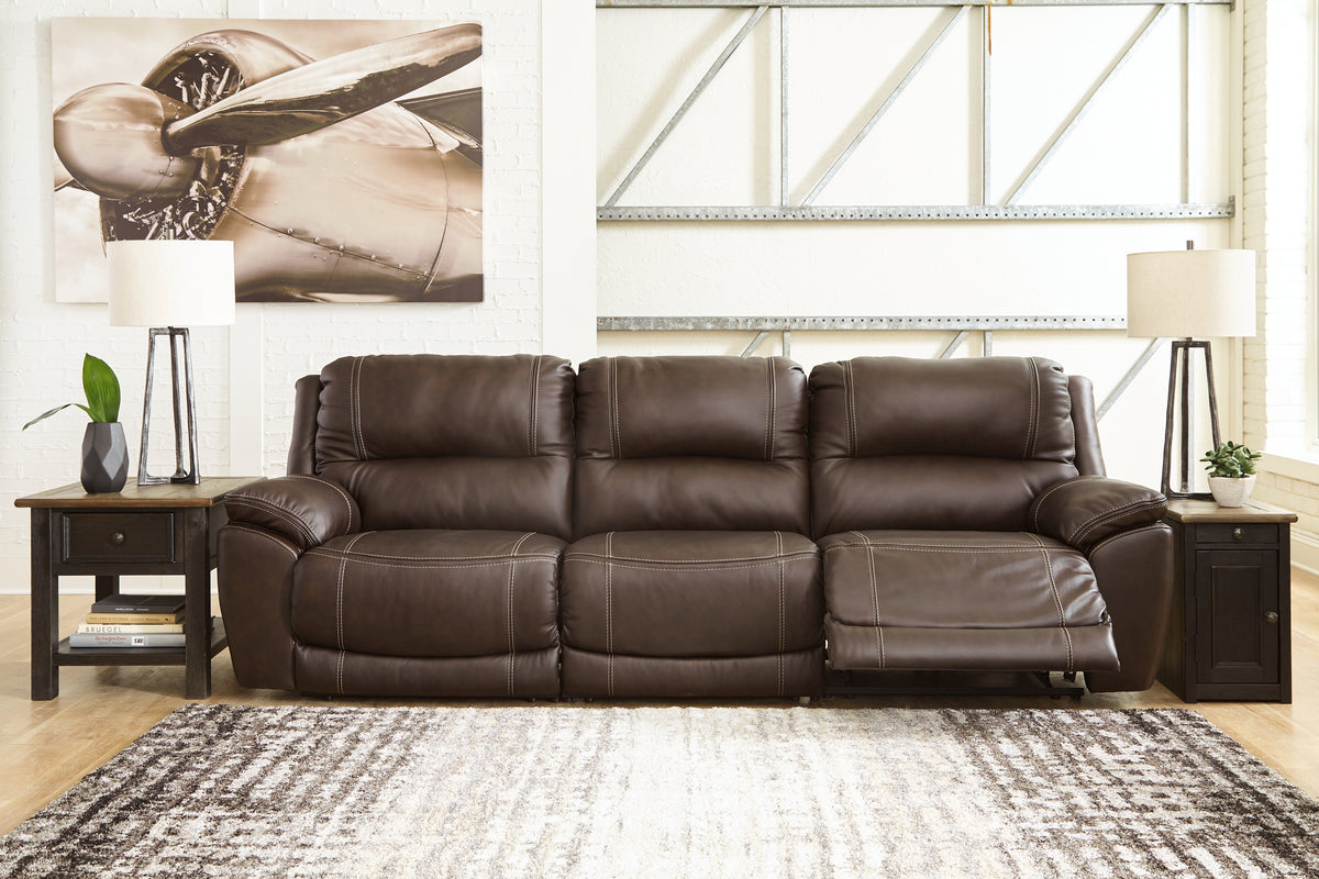Dunleith Chocolate 3-Piece Power Reclining Sofa from Ashley - Luna Furniture