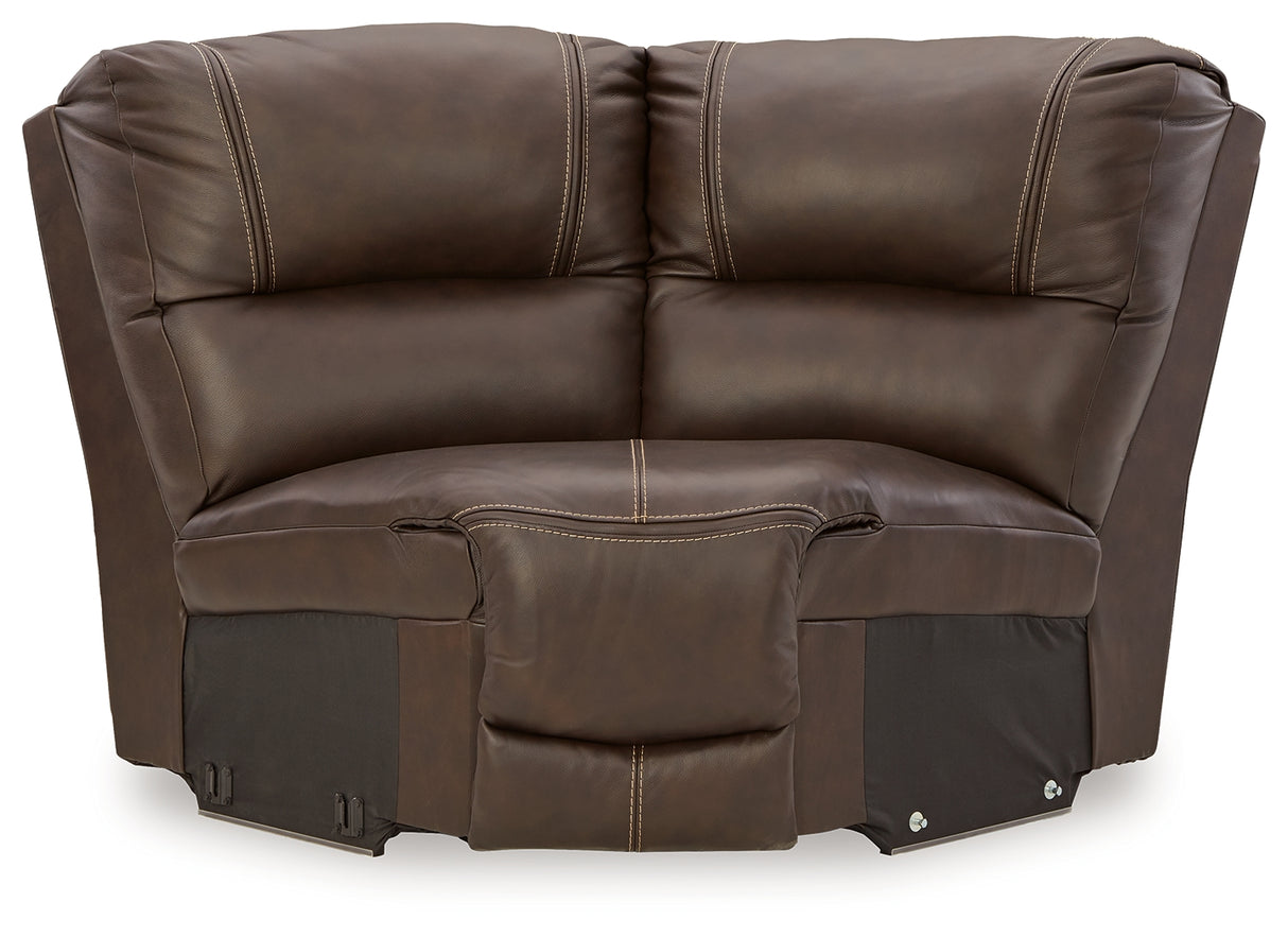 Dunleith Chocolate 7-Piece Power Reclining Sectional from Ashley - Luna Furniture