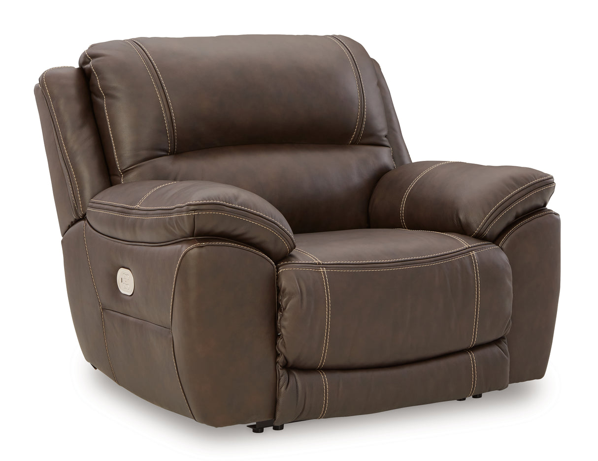 Dunleith 6-Piece Sectional with Recliner in Chocolate from Ashley Furniture - Luna Furniture