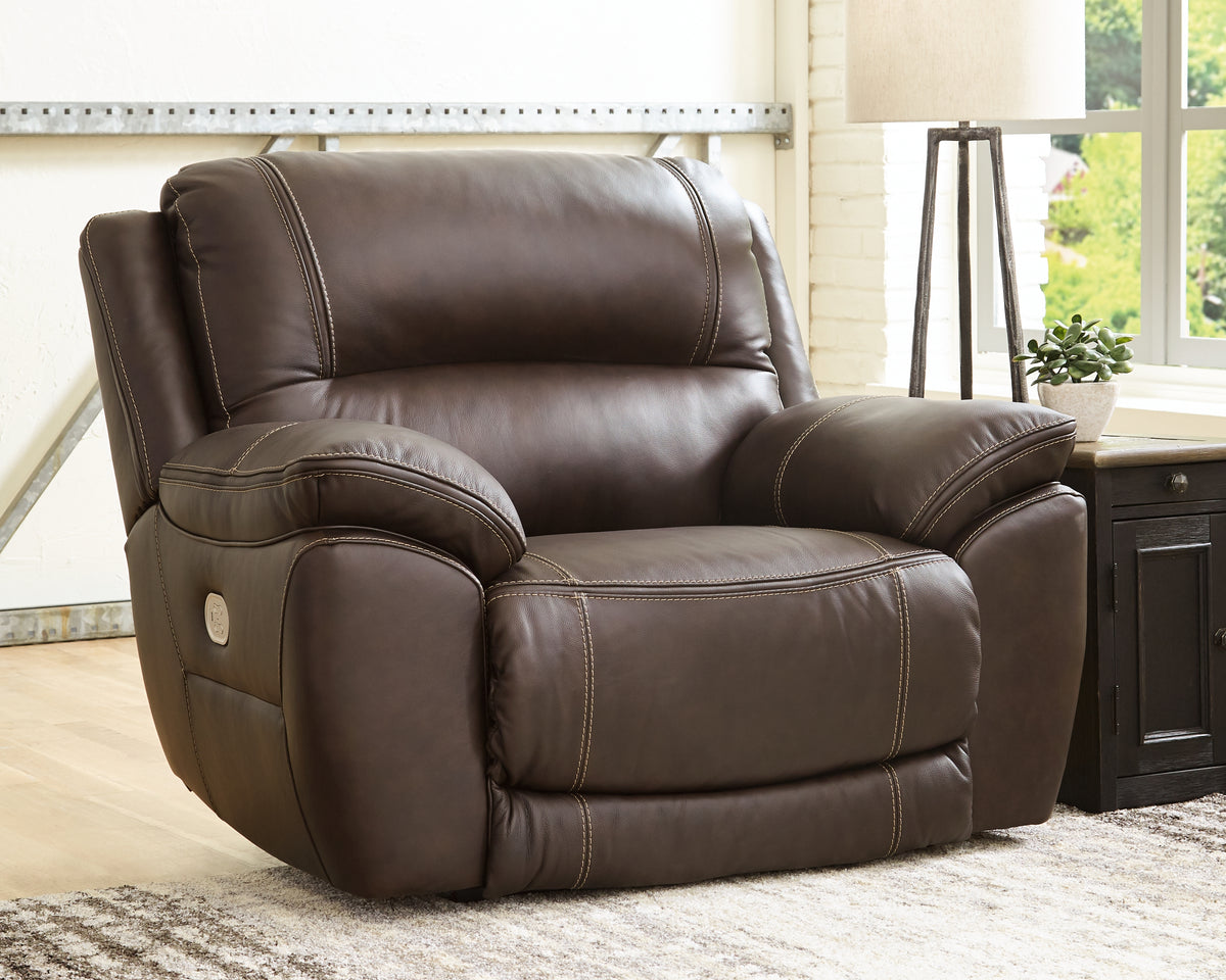 Dunleith Chocolate Power Recliner from Ashley - Luna Furniture