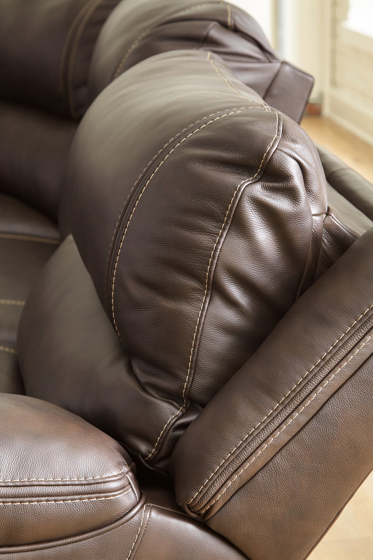 Dunleith Chocolate Power Recliner from Ashley - Luna Furniture