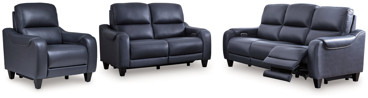 Mercomatic Power Reclining Sofa, Loveseat and Recliner from Ashley - Luna Furniture