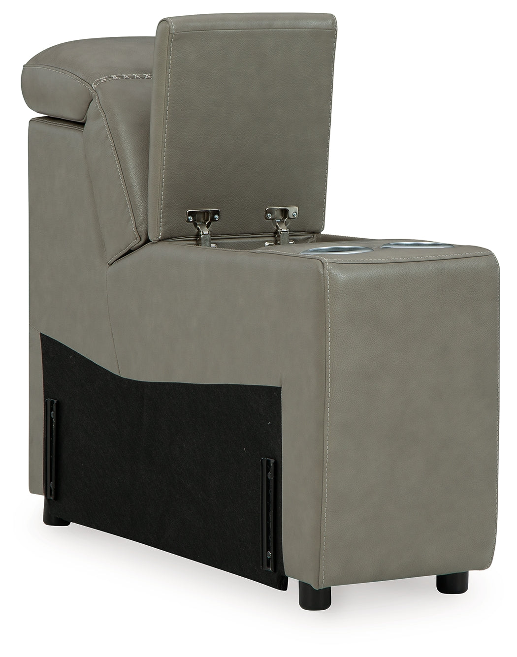 Correze Gray Console with Storage from Ashley - Luna Furniture