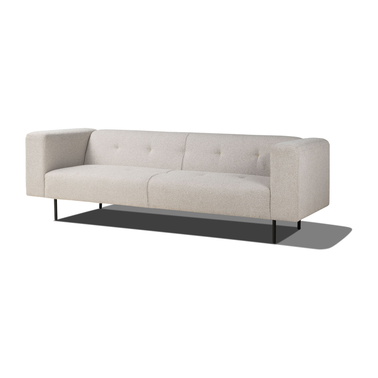 Maison Oscar 94" Tufted Sofa in Cream Boucle from Home Trends & Design - Luna Furniture