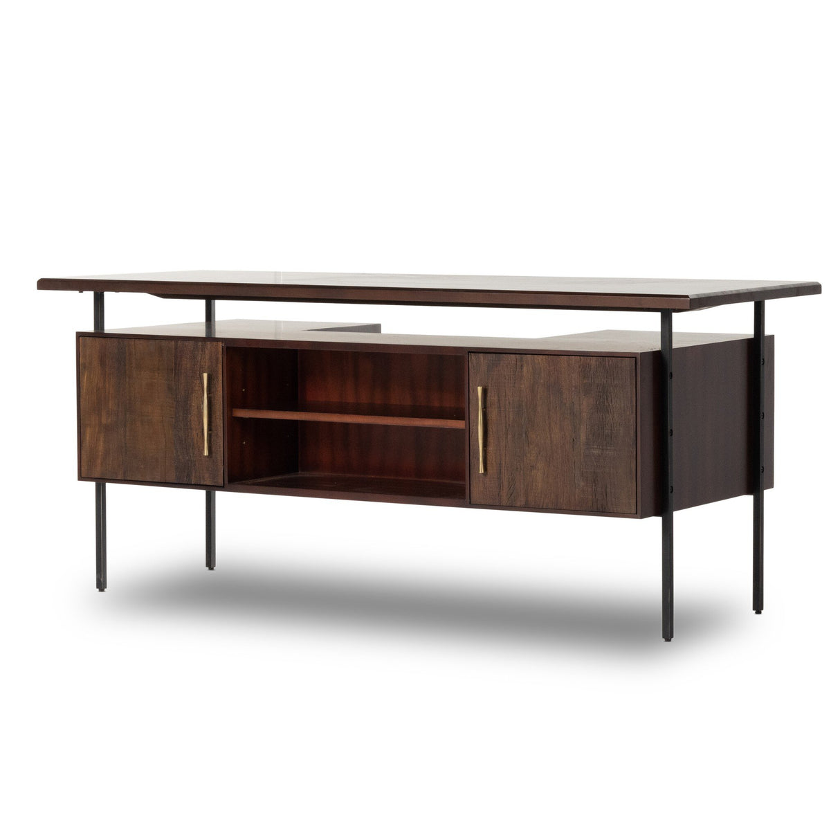 Lauren Desk in Natural Peroba from Four Hands - Luna Furniture