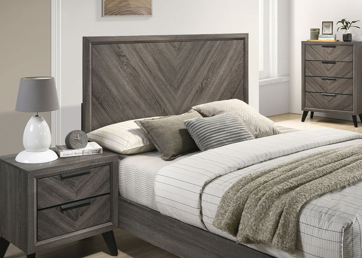 Vagan Gray Night Stand from Furniture of America - Luna Furniture