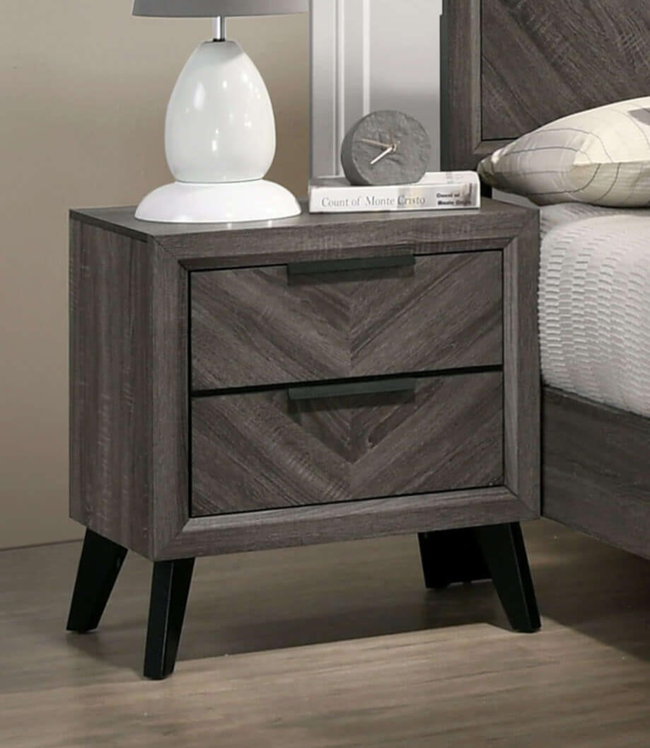 Vagan Gray Contemporary Bedroom Set from Furniture of America - Luna Furniture