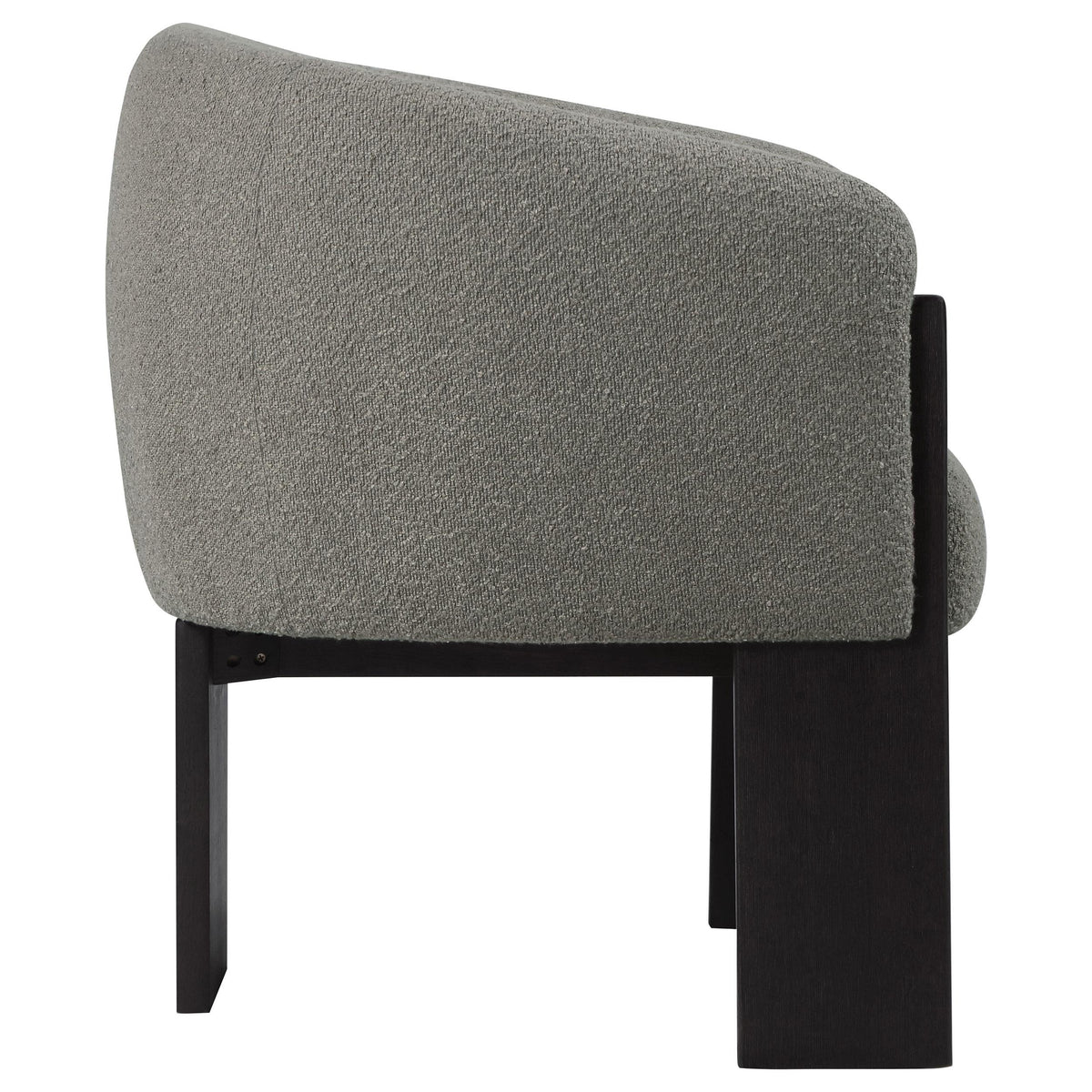 Valdez Brown Boucle Upholstered Barrel Back Accent Chair from Coaster - Luna Furniture