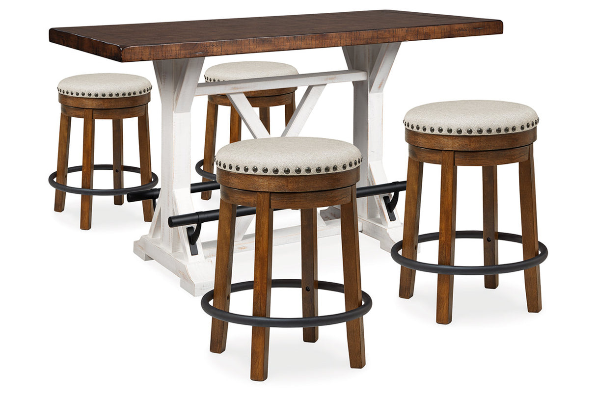 Valebeck Multi Counter Height Table and 4 Stools from Ashley Furniture - Luna Furniture