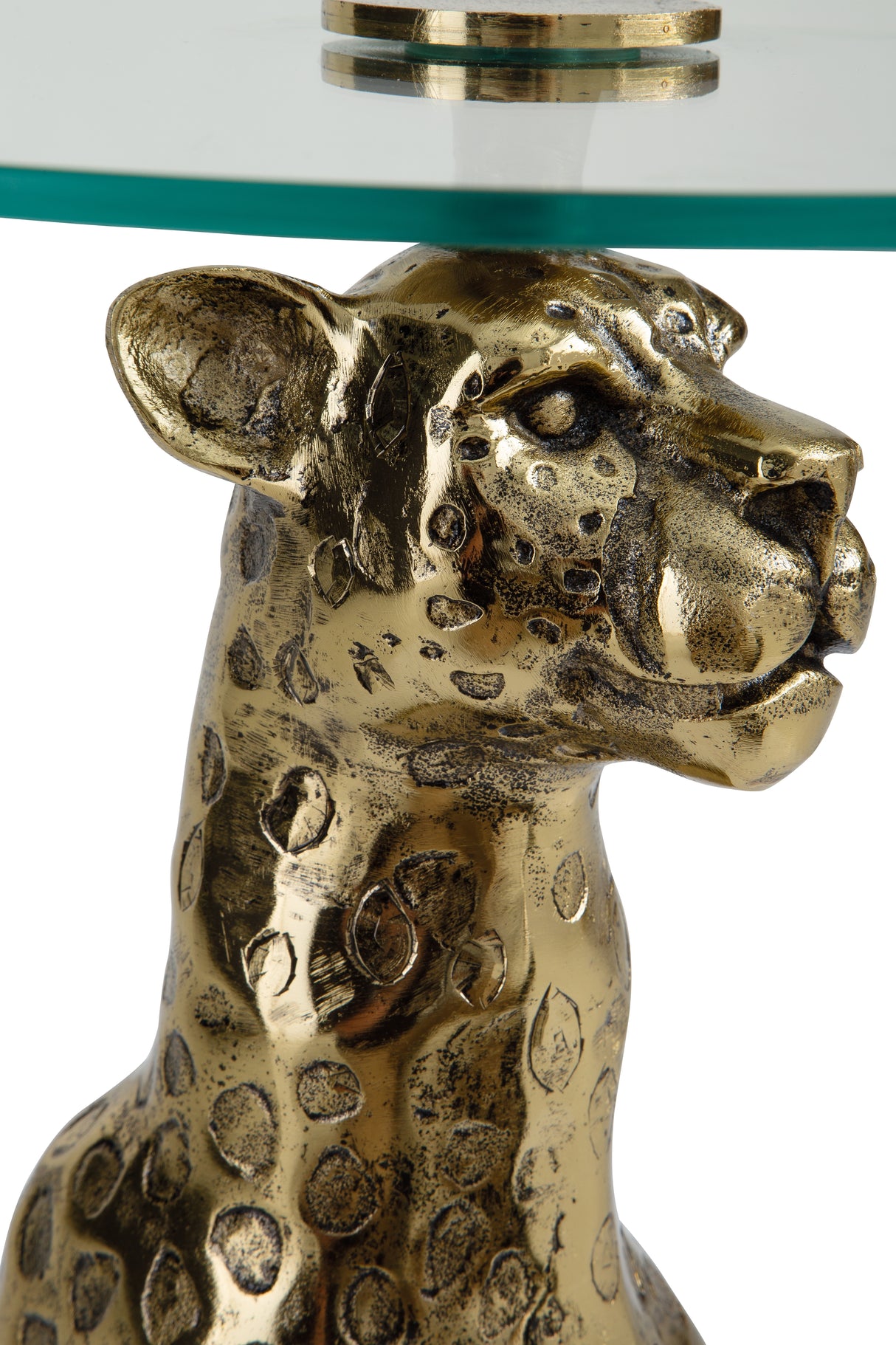 Vallain Antique Gold Finish Accent Table from Ashley - Luna Furniture