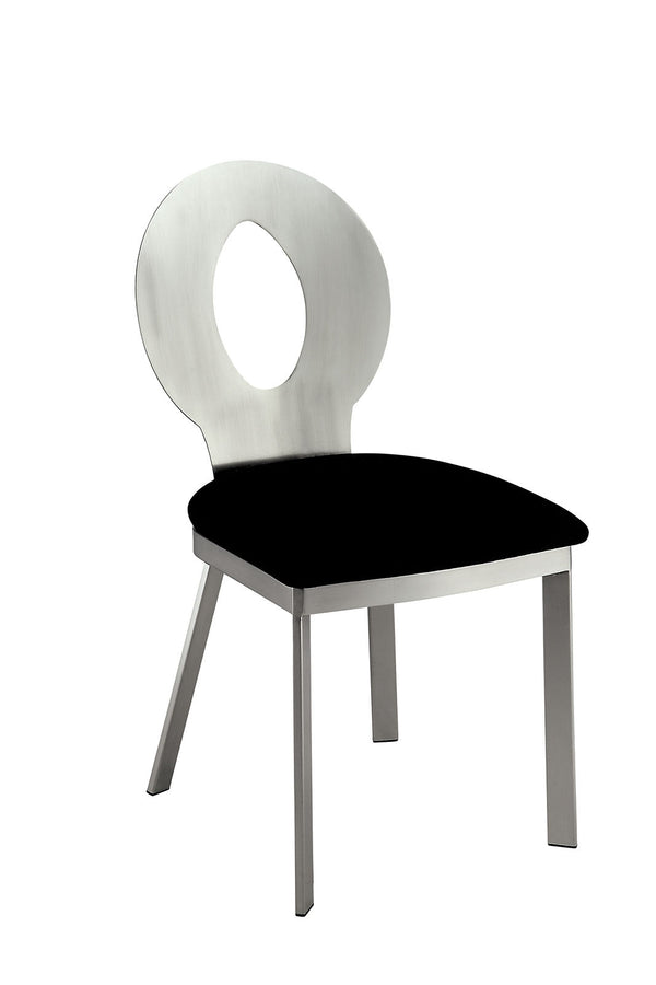 Valo Silver/Black Side Chair