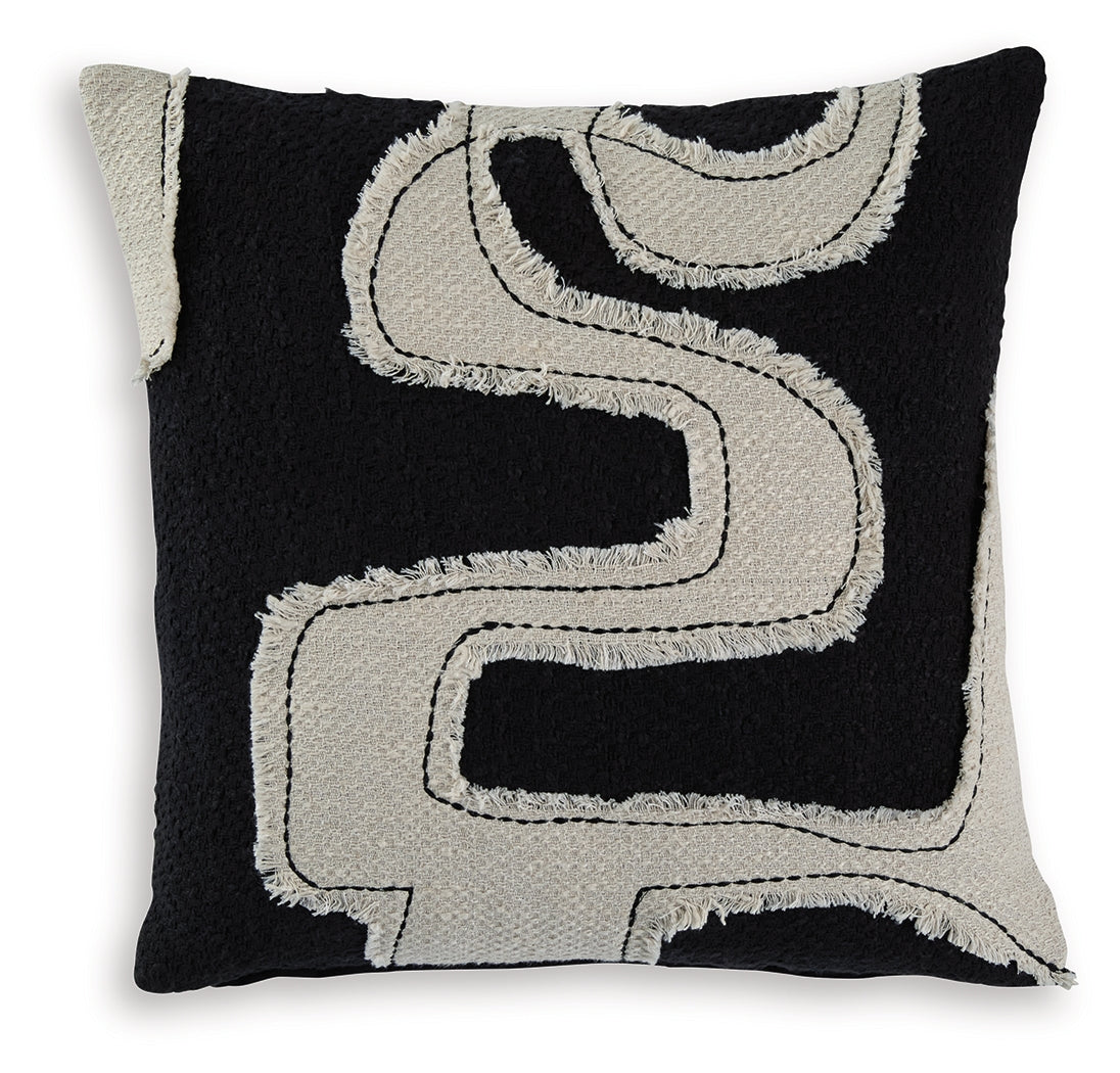 Veerbank Black/Beige Pillow (Set of 4) from Ashley - Luna Furniture