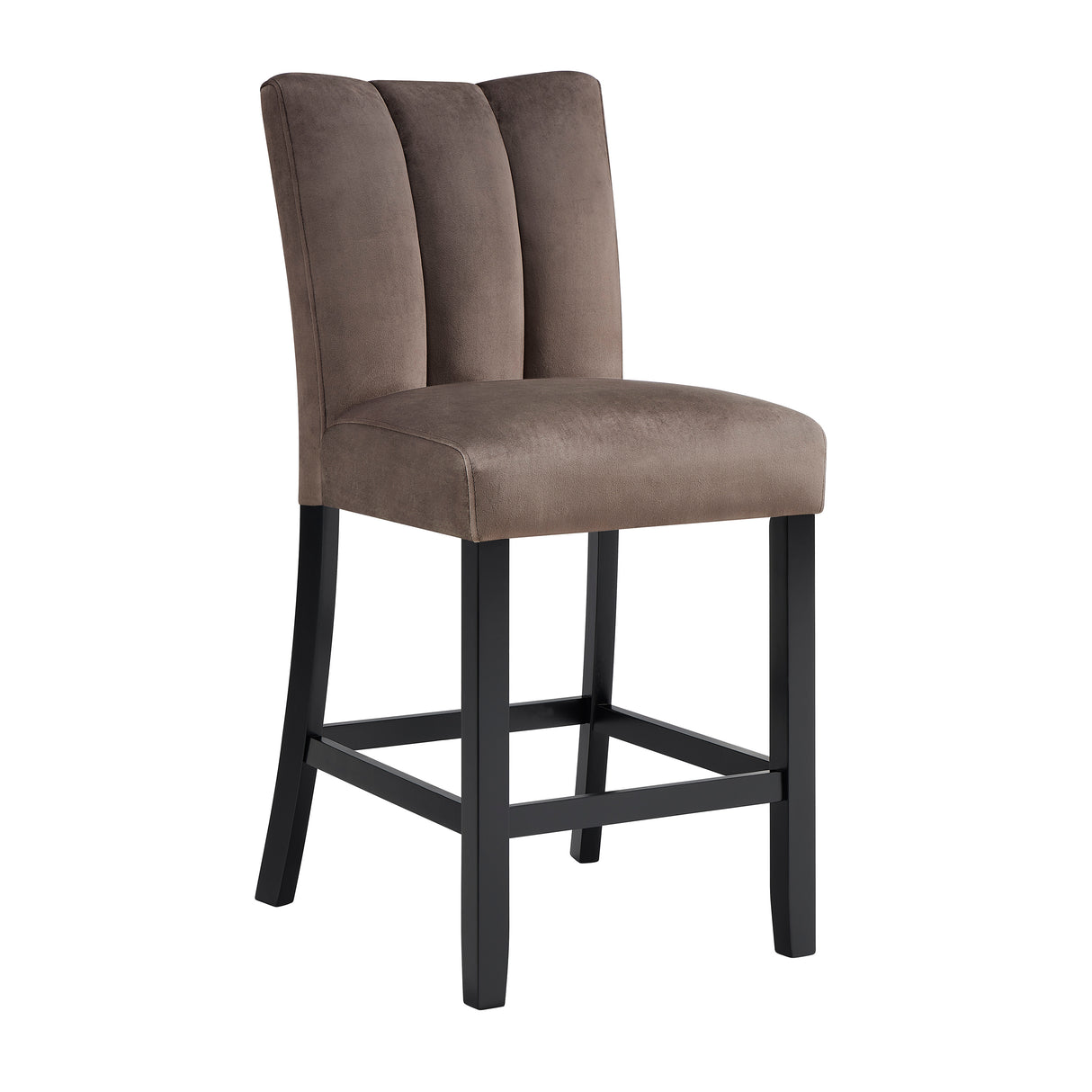 Vega Black/Brown Faux Marble Counter Height Set from Crown Mark - Luna Furniture