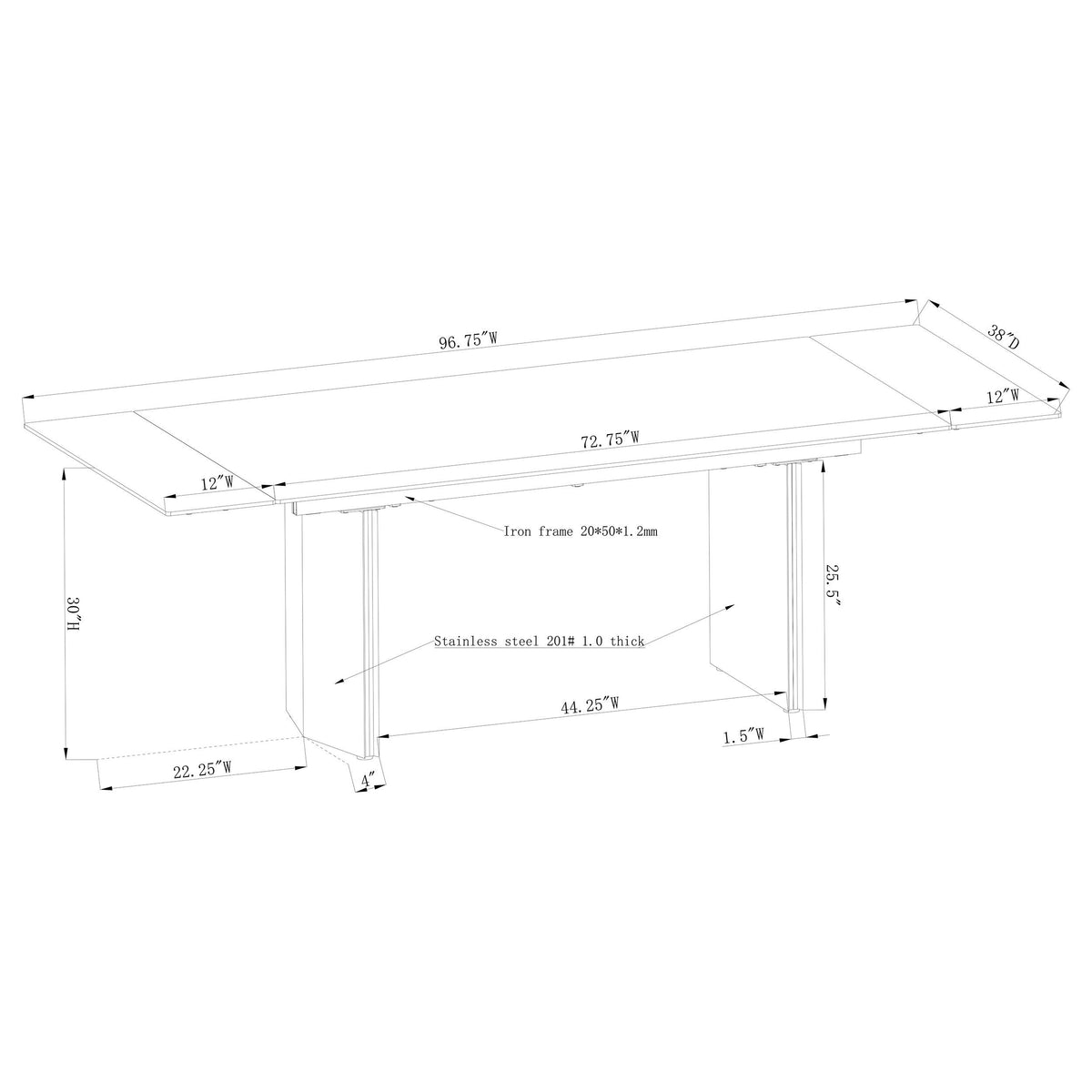 Vesa Beige Glass Top Extendable Dining Table from Coaster - Luna Furniture