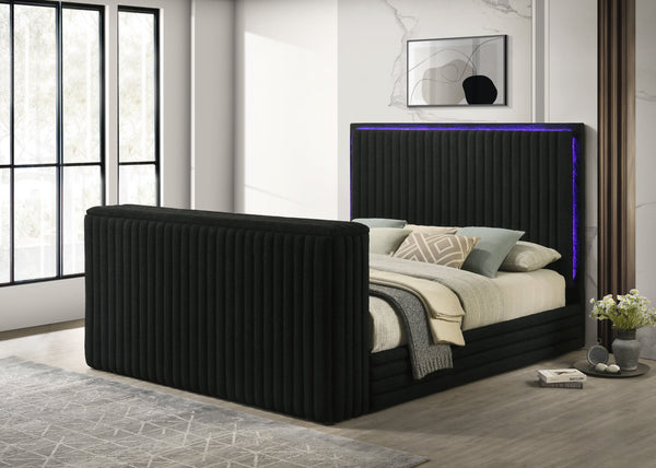 Villa Black King Platform Bed