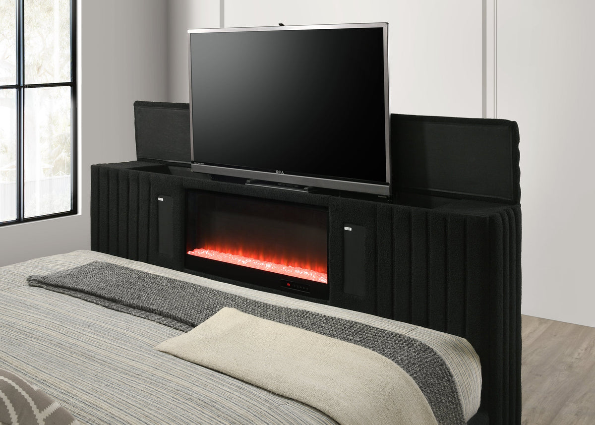 Villa Black King Platform Bed from Happy Homes - Luna Furniture