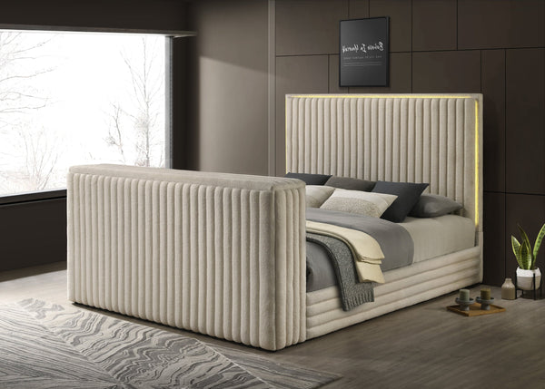 Villa White Queen Platform Bed
