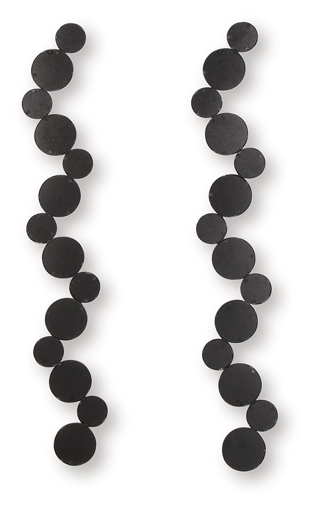 Vinler Black Accent Mirror Set (Set of 2) from Ashley - Luna Furniture