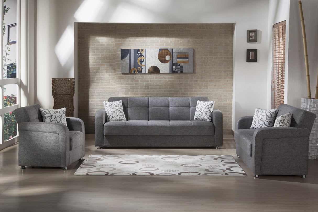 Vision Diego Gray Living Room Set from Bellona - Luna Furniture