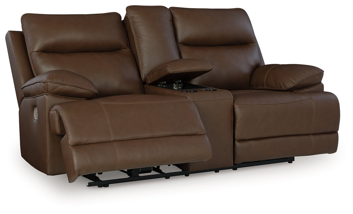 VonRyan Tobacco Power Reclining Loveseat from Ashley - Luna Furniture