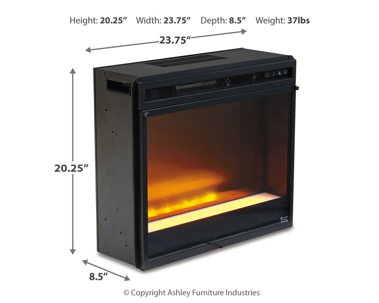 Entertainment Accessories Black Electric Fireplace Insert from Ashley Furniture - Luna Furniture