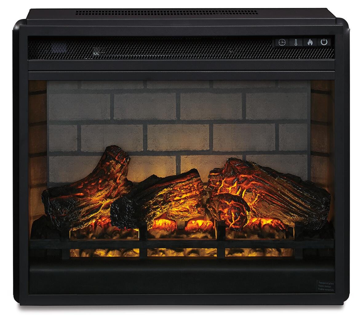 Entertainment Accessories Black Electric Infrared Fireplace Insert from Ashley Furniture - Luna Furniture
