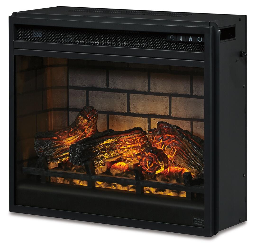 Entertainment Accessories Black Electric Infrared Fireplace Insert from Ashley Furniture - Luna Furniture